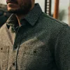 The Utility Shirt in Salt and Pepper Twill sold by Taylor Stitch