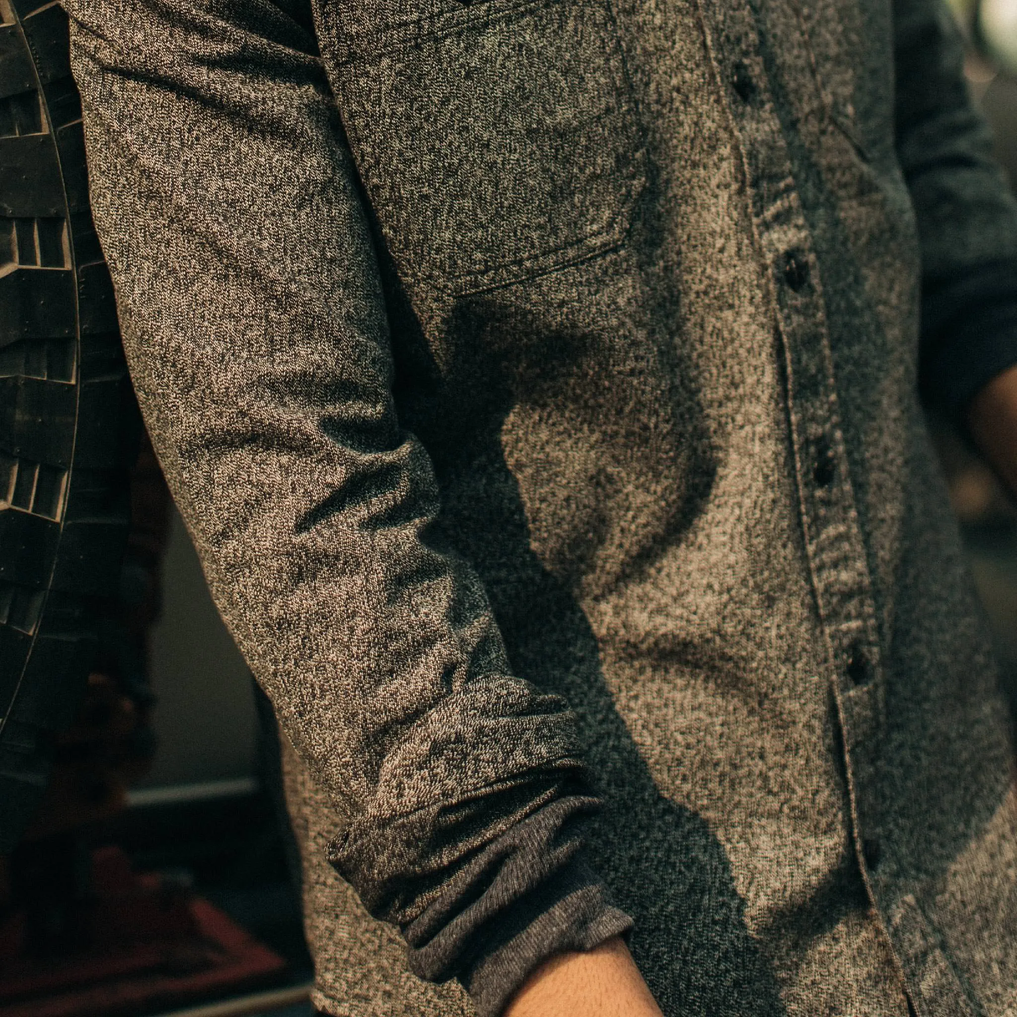 The Utility Shirt in Salt and Pepper Twill sold by Taylor Stitch product image thumbnail 4