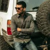 The Utility Shirt in Salt and Pepper Twill sold by Taylor Stitch