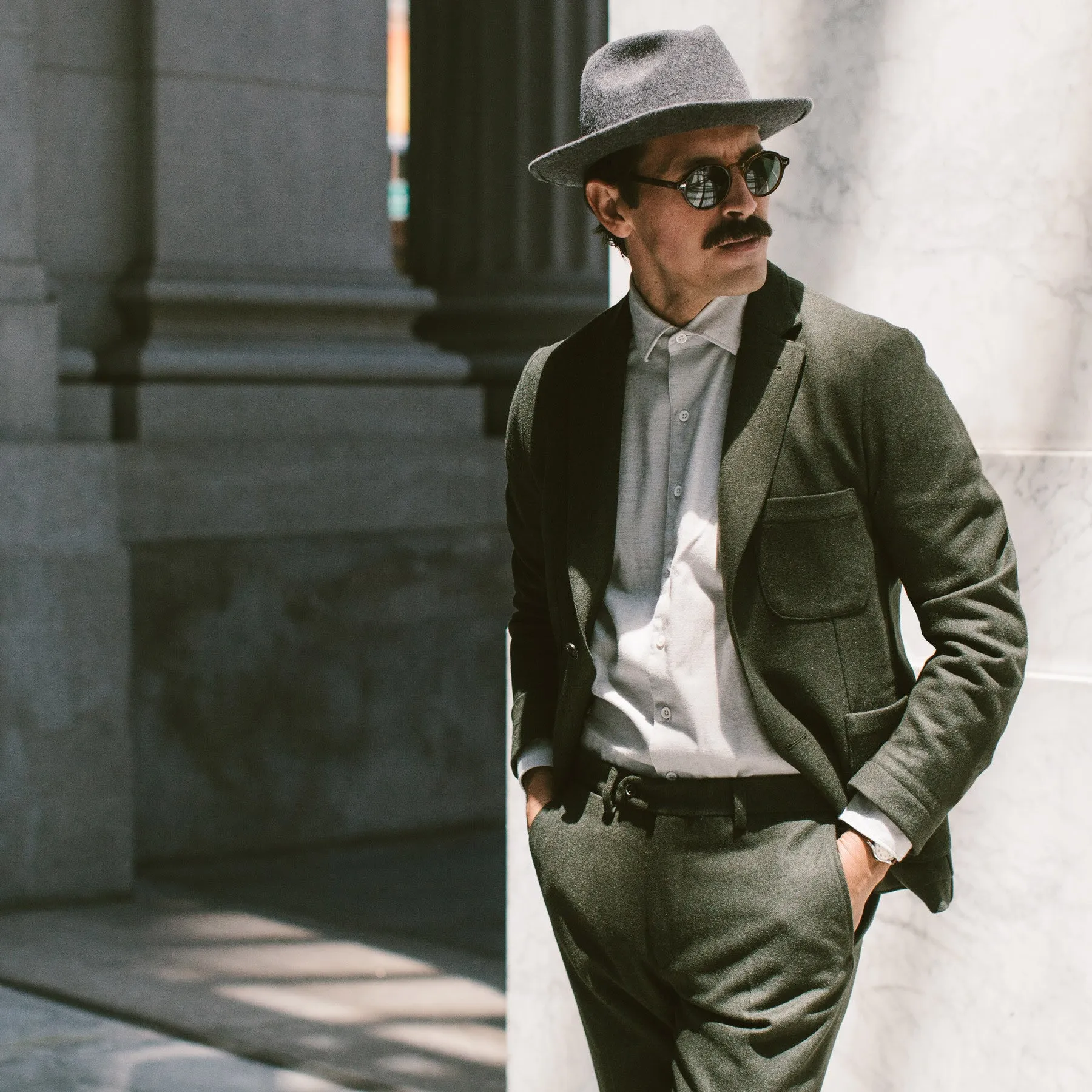 The Telegraph Jacket in Olive Wool sold by Taylor Stitch product image thumbnail 2