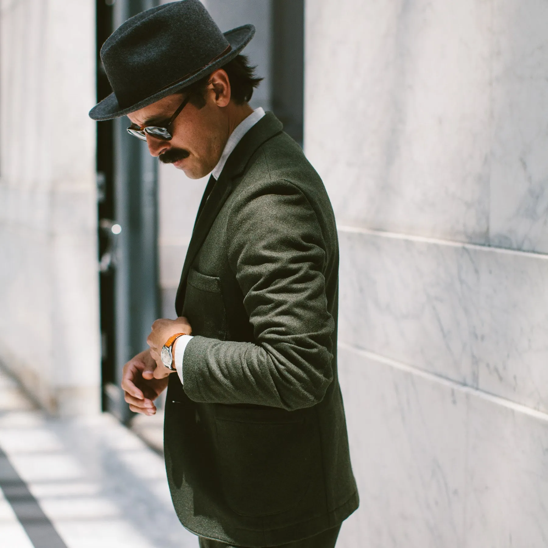 The Telegraph Jacket in Olive Wool sold by Taylor Stitch product image thumbnail 4