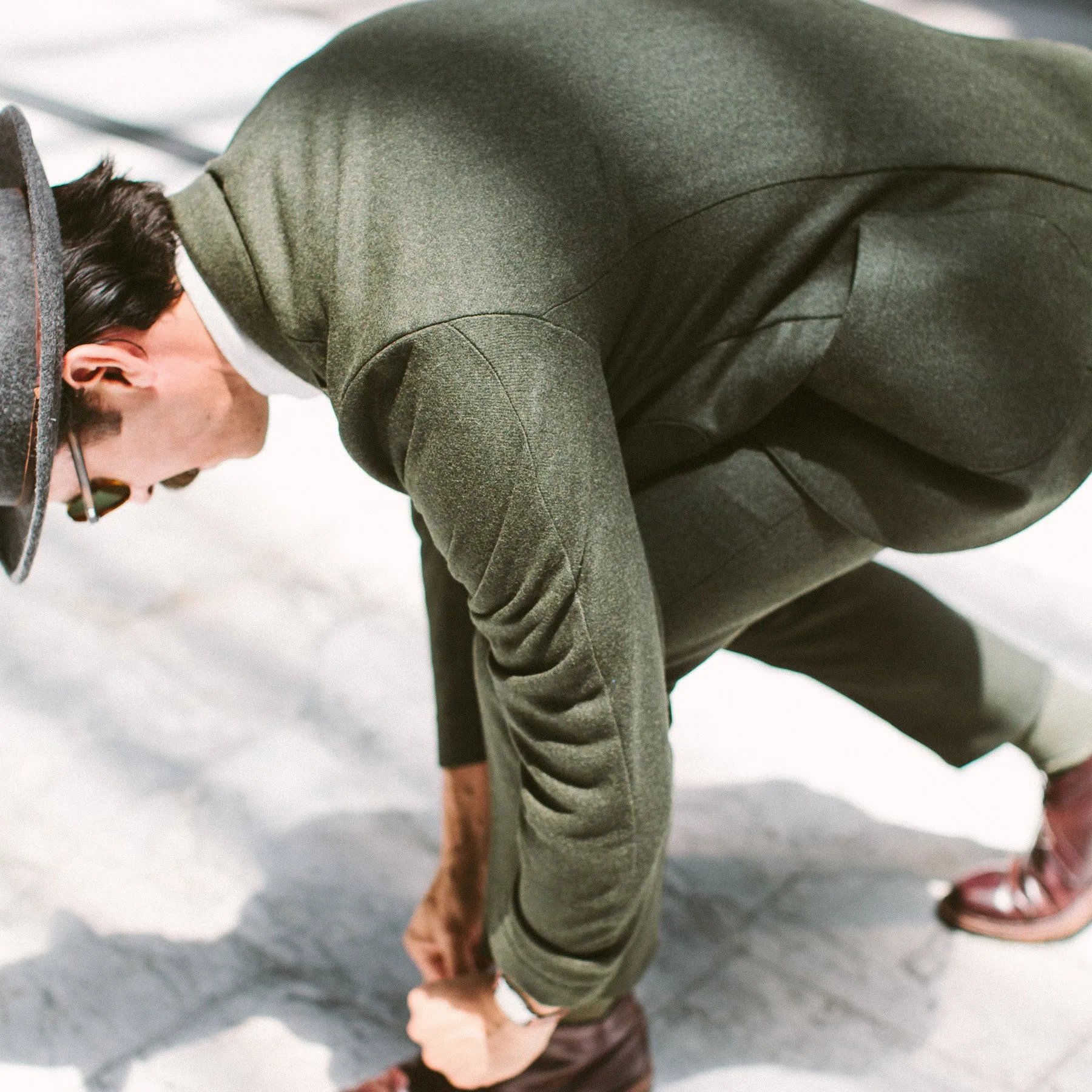 The Telegraph Jacket in Olive Wool sold by Taylor Stitch product image thumbnail 3