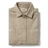 The Utility Shirt in Stone Double Cloth sold by Taylor Stitch