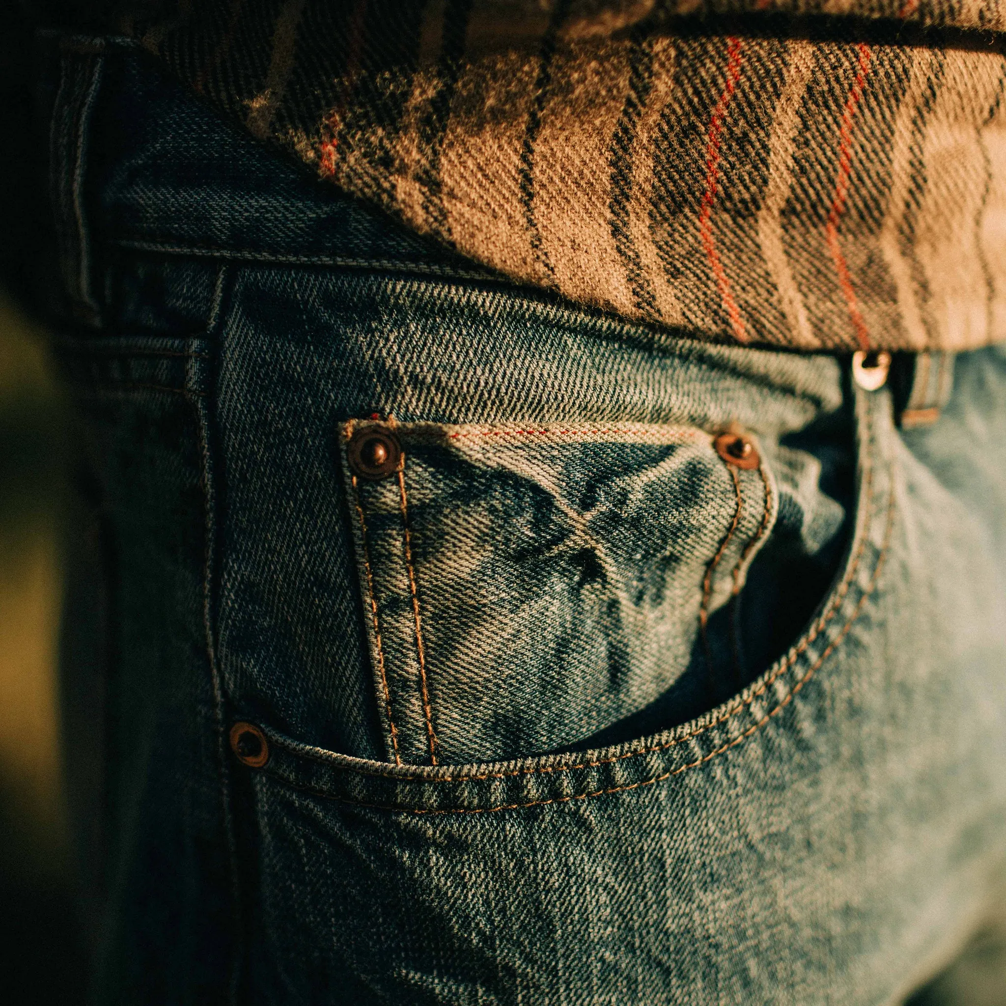 The Slim Jean in Patch Wash Selvage sold by Taylor Stitch product image thumbnail 4