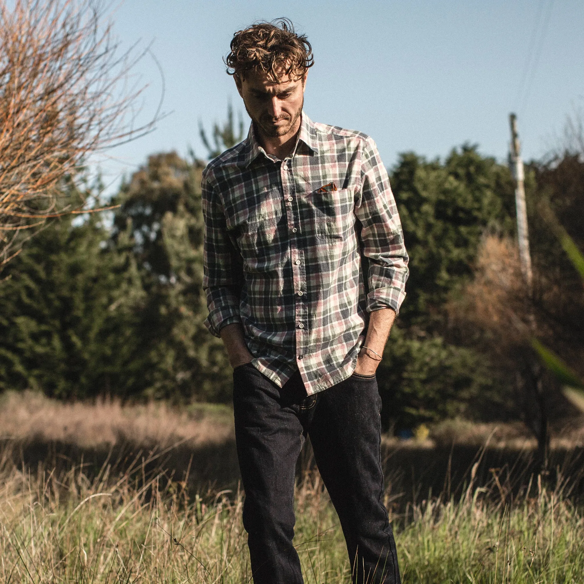 The California in Watermelon Madras sold by Taylor Stitch product image thumbnail 2