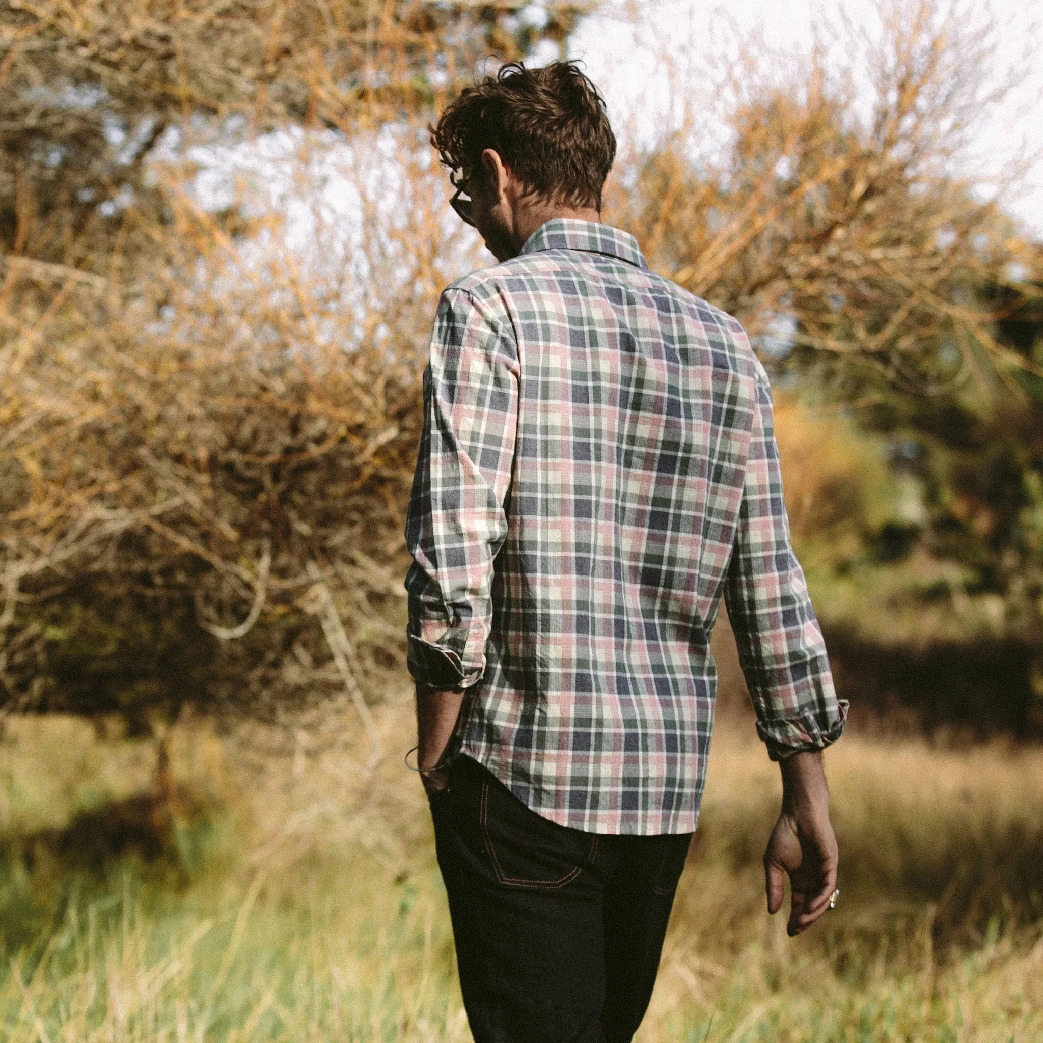 The California in Watermelon Madras sold by Taylor Stitch product image thumbnail 5