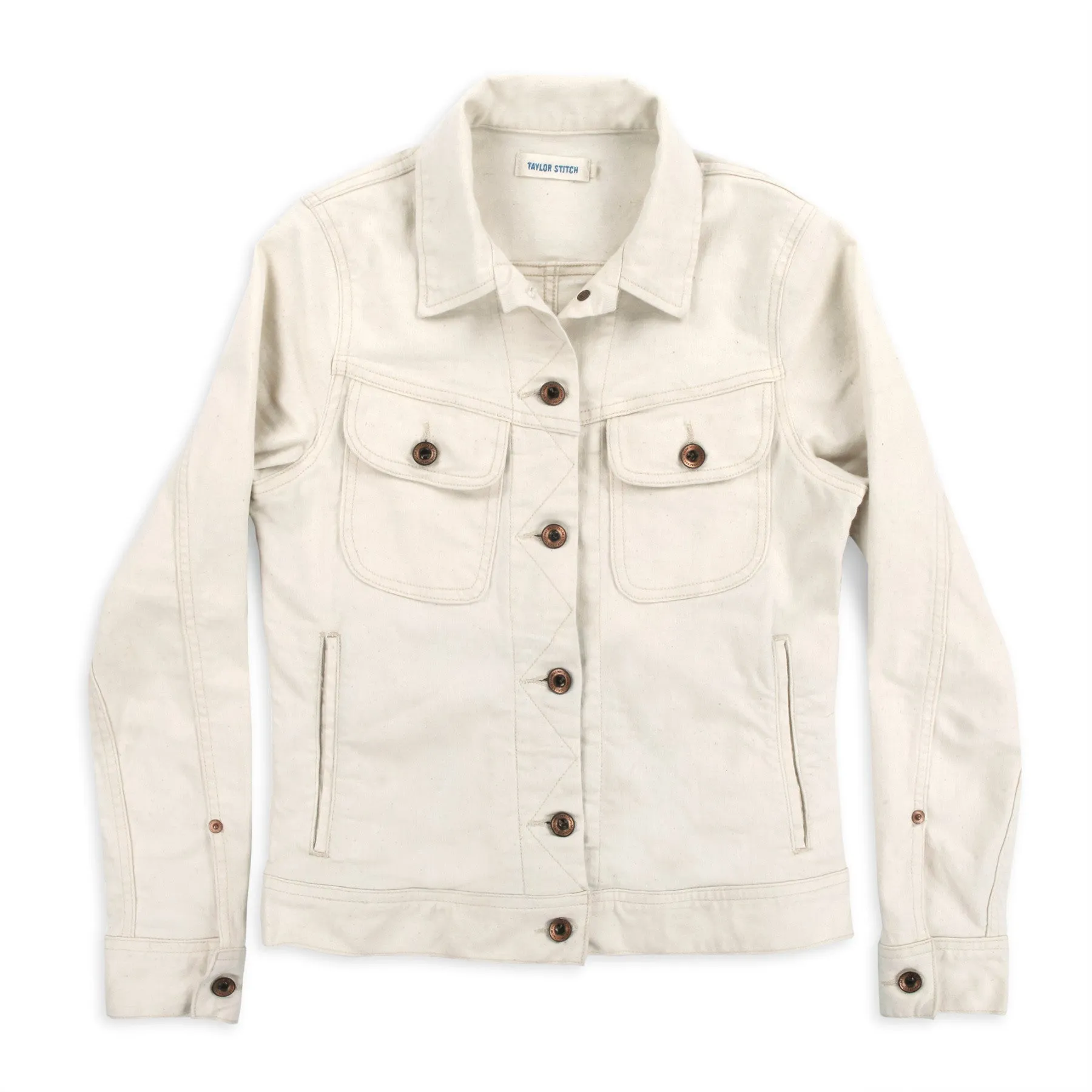 The Pacific Jacket in Natural Denim sold by Taylor Stitch
