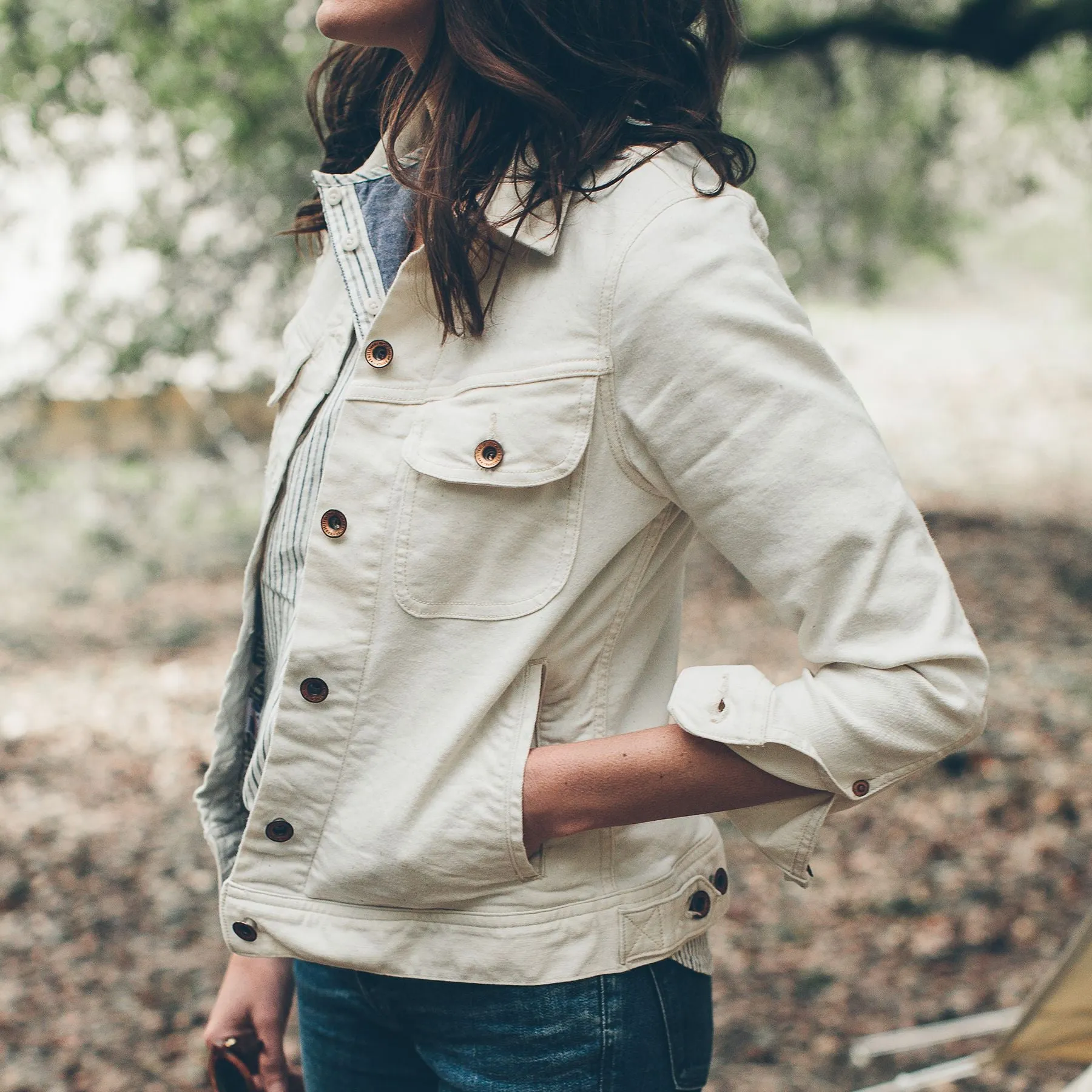 The Pacific Jacket in Natural Denim sold by Taylor Stitch product image thumbnail 4