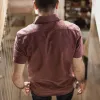 The Short Sleeve California in Burgundy Hemp sold by Taylor Stitch