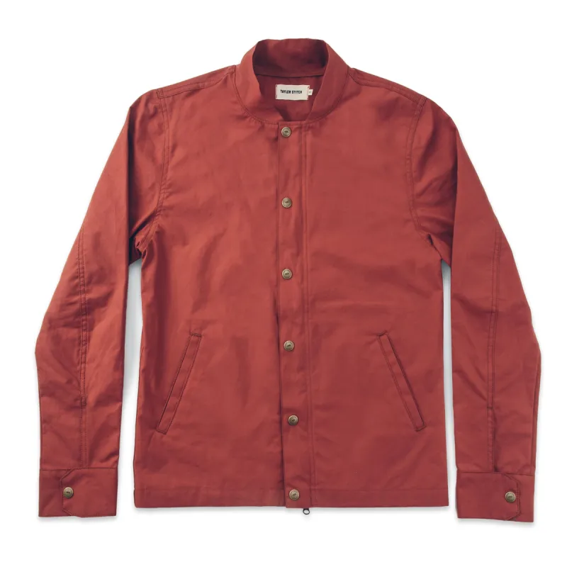 The Bomber Jacket in Rust sold by Taylor Stitch