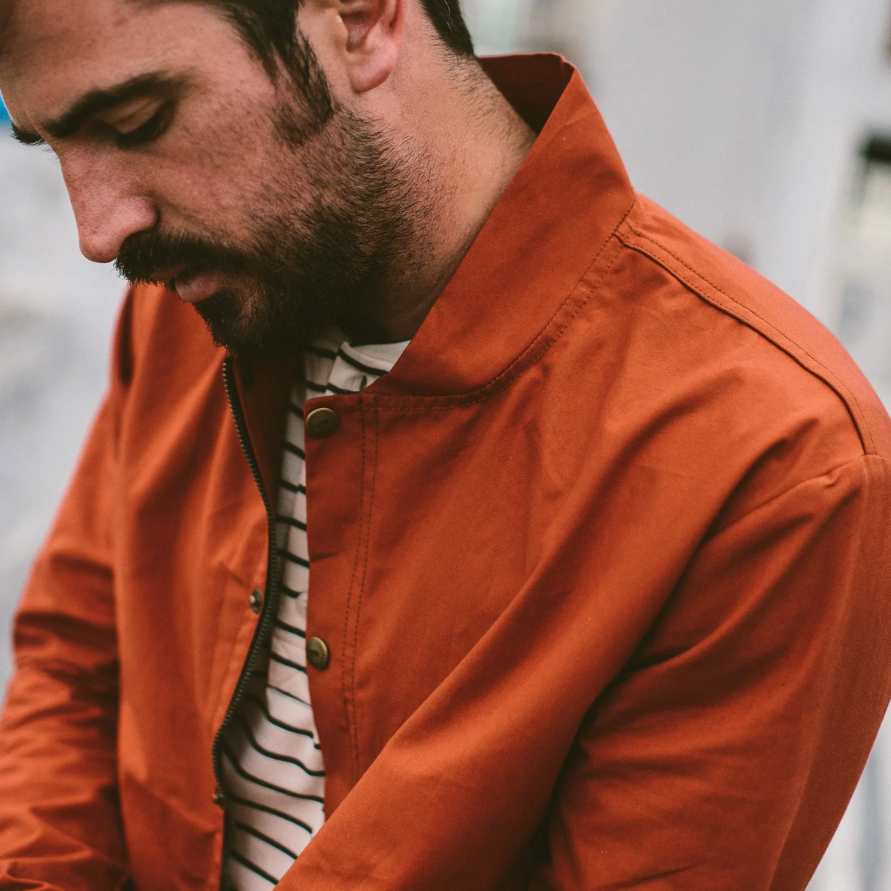 The Bomber Jacket in Rust sold by Taylor Stitch product image thumbnail 3