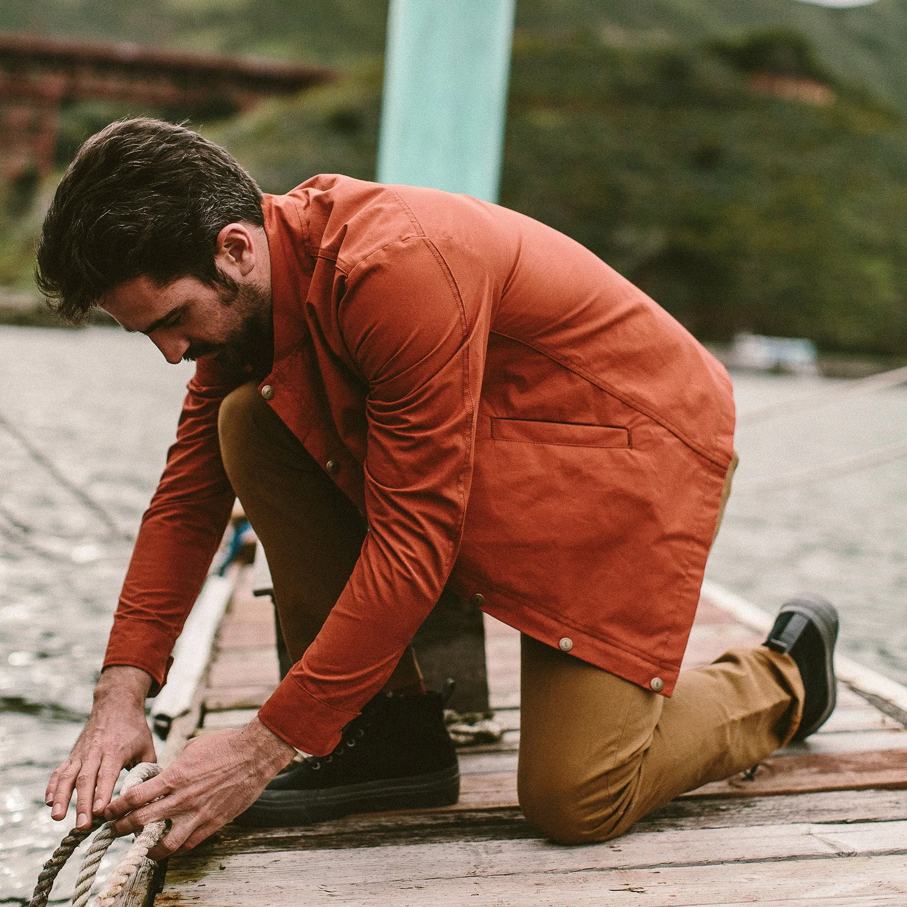 The Bomber Jacket in Rust sold by Taylor Stitch product image thumbnail 4