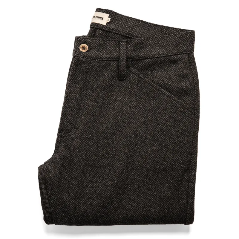 The Camp Pant in Charcoal Wool sold by Taylor Stitch