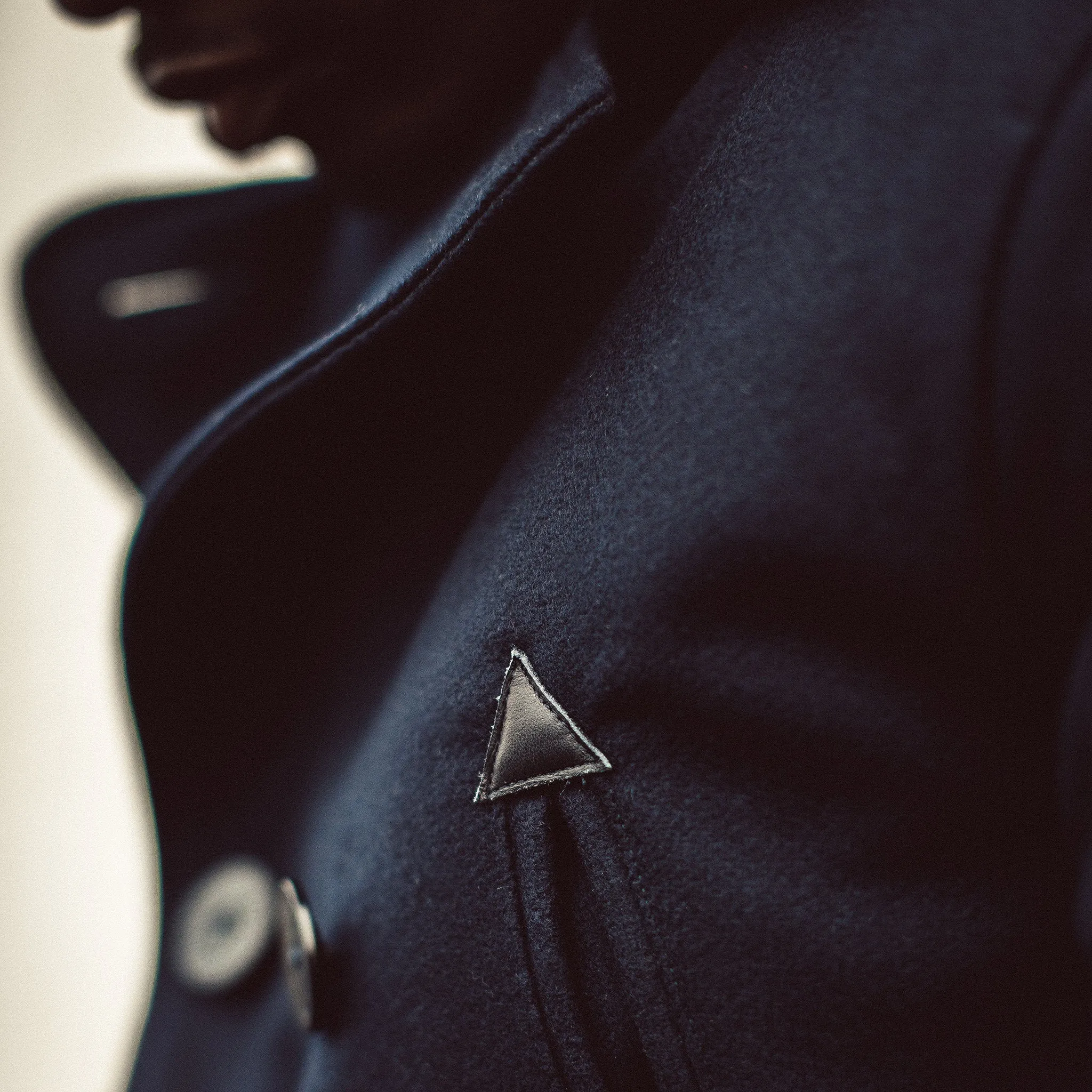 The Mendocino Peacoat in Navy Melton Wool sold by Taylor Stitch product image thumbnail 4