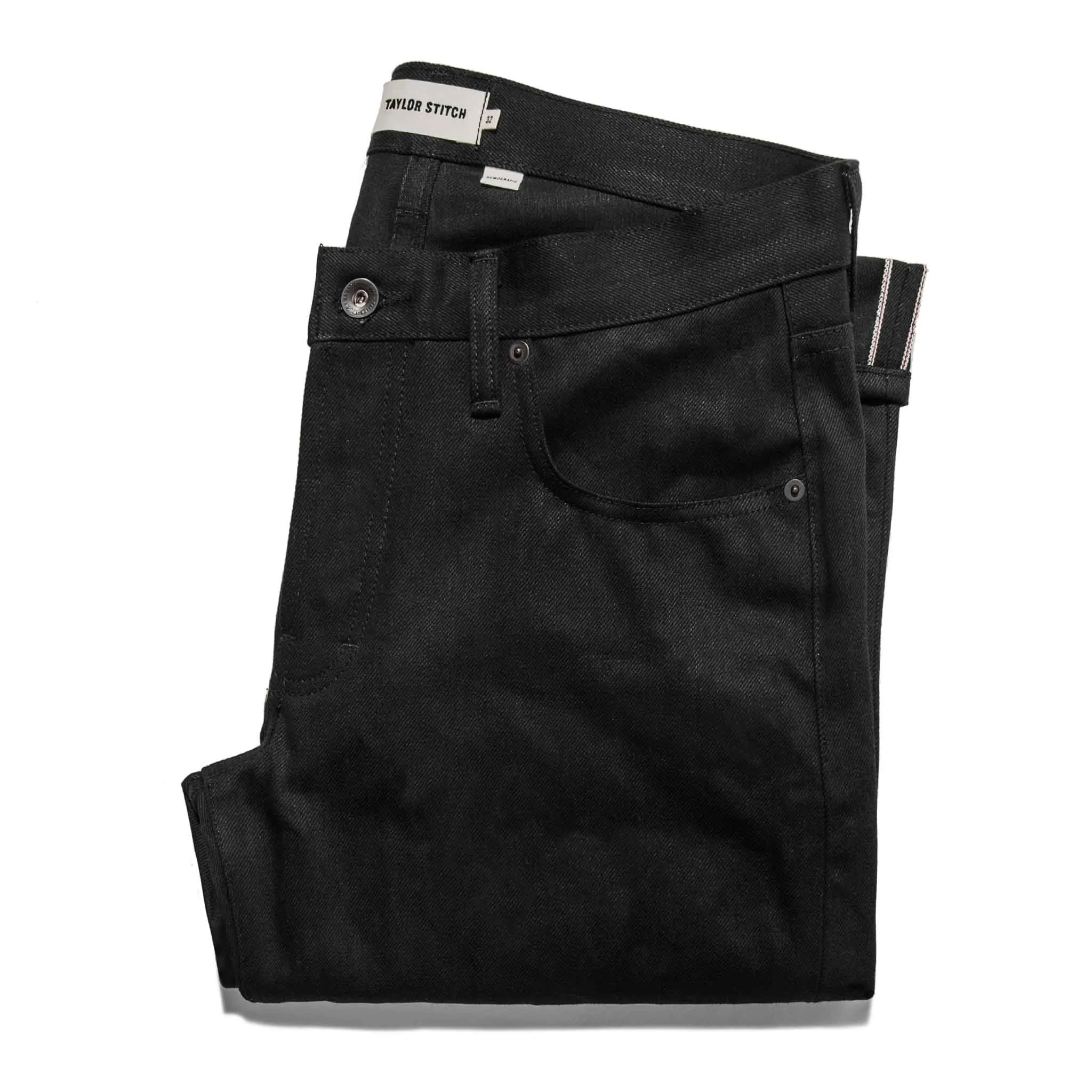 The Slim Jean in Kuroki Mills Black Selvage sold by Taylor Stitch