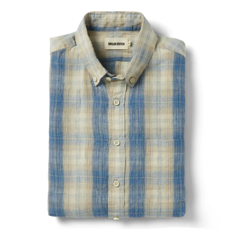 The Jack in Iceberg Plaid sold by Taylor Stitch