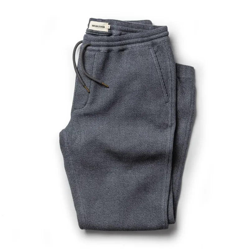 The Apres Pant in Charcoal Waffle sold by Taylor Stitch