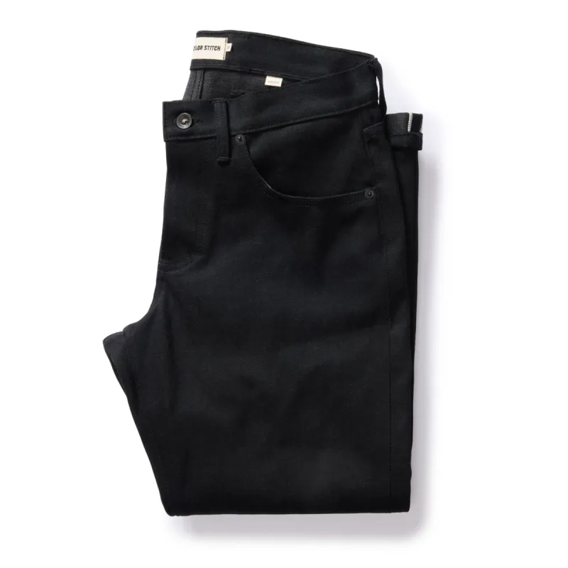The Democratic Jean in Black Nihon Menpu Selvedge sold by Taylor Stitch