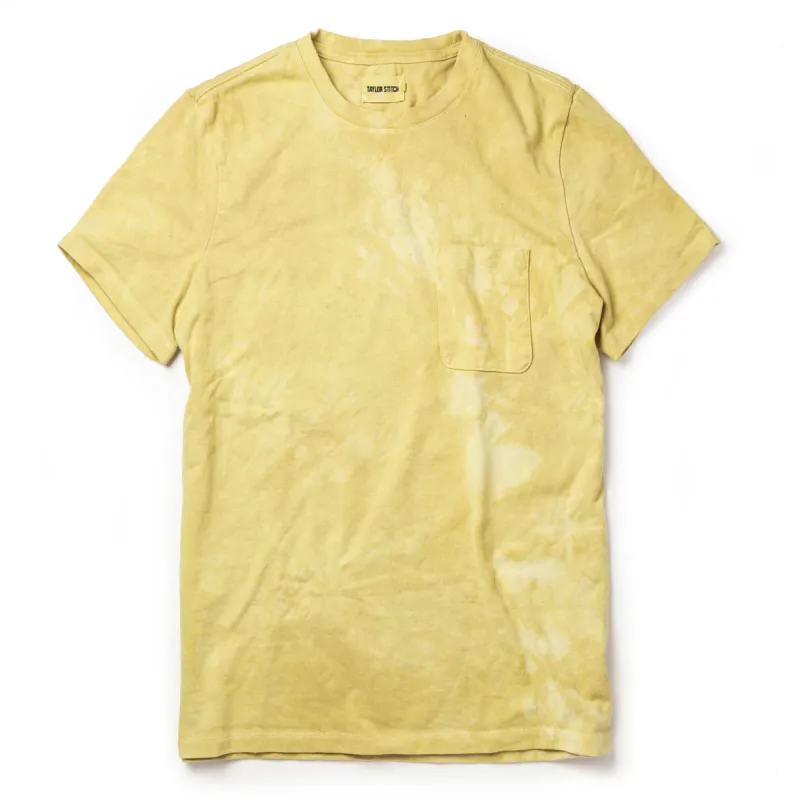 The Botanical Dye Tee in Ochre sold by Taylor Stitch