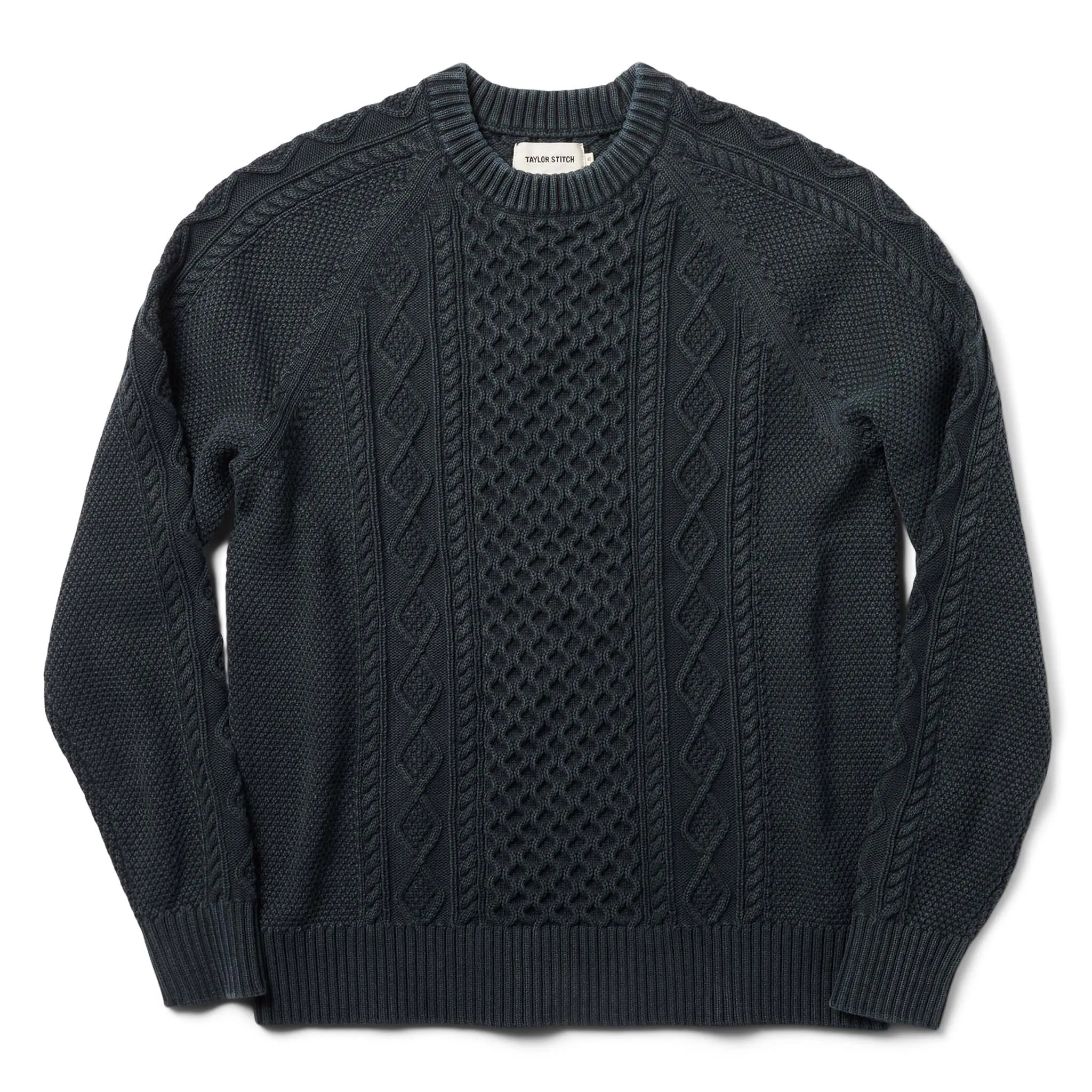 The Orr Sweater in Charcoal sold by Taylor Stitch