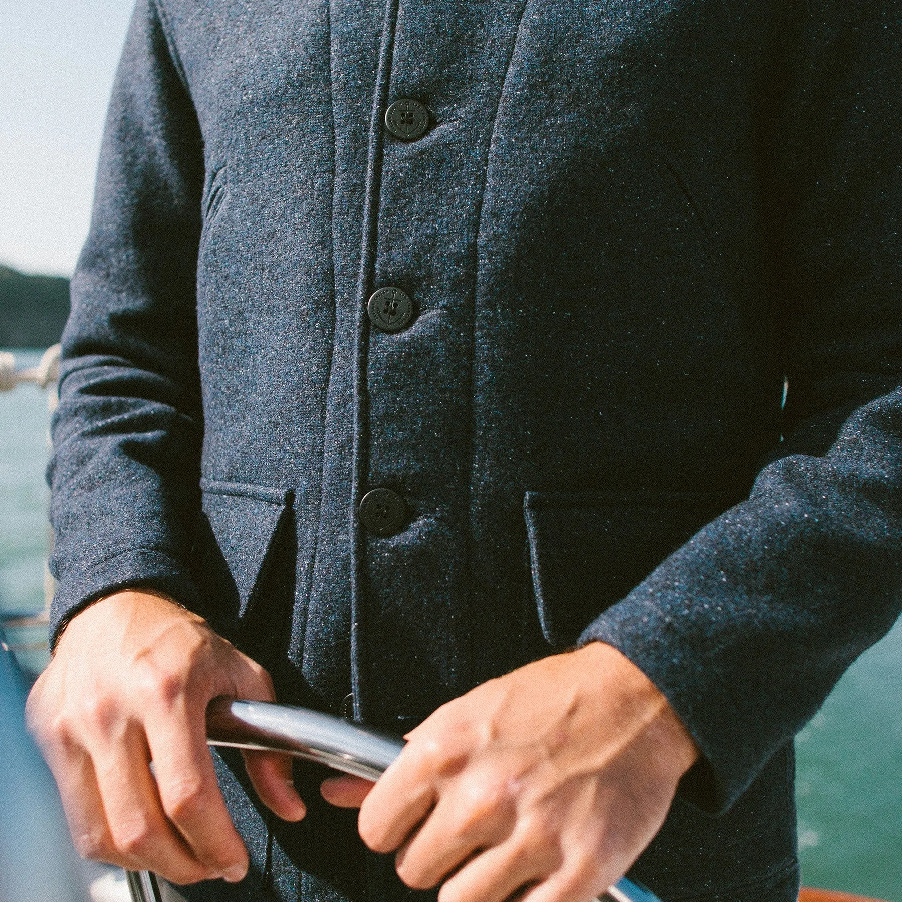 The Submariner in Navy Donegal Lambswool sold by Taylor Stitch product image thumbnail 5