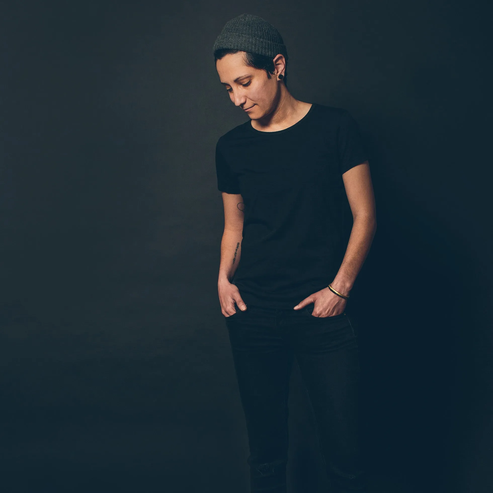 The Elle Crewneck Tee in Noir sold by Taylor Stitch product image thumbnail 3