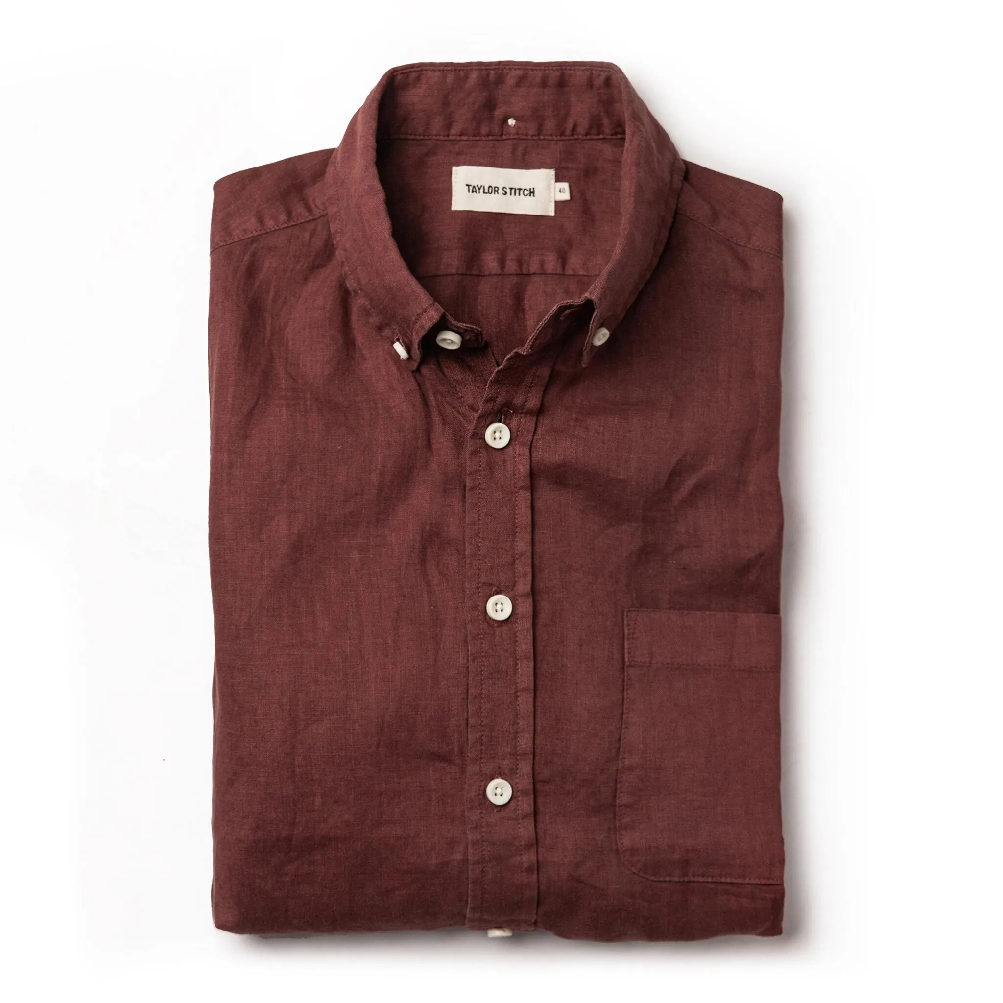 The Jack in Rust Linen sold by Taylor Stitch