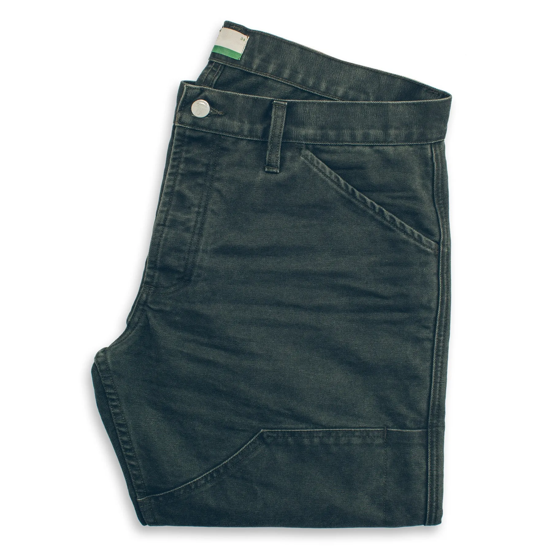 The Chore Pant in Washed Olive sold by Taylor Stitch
