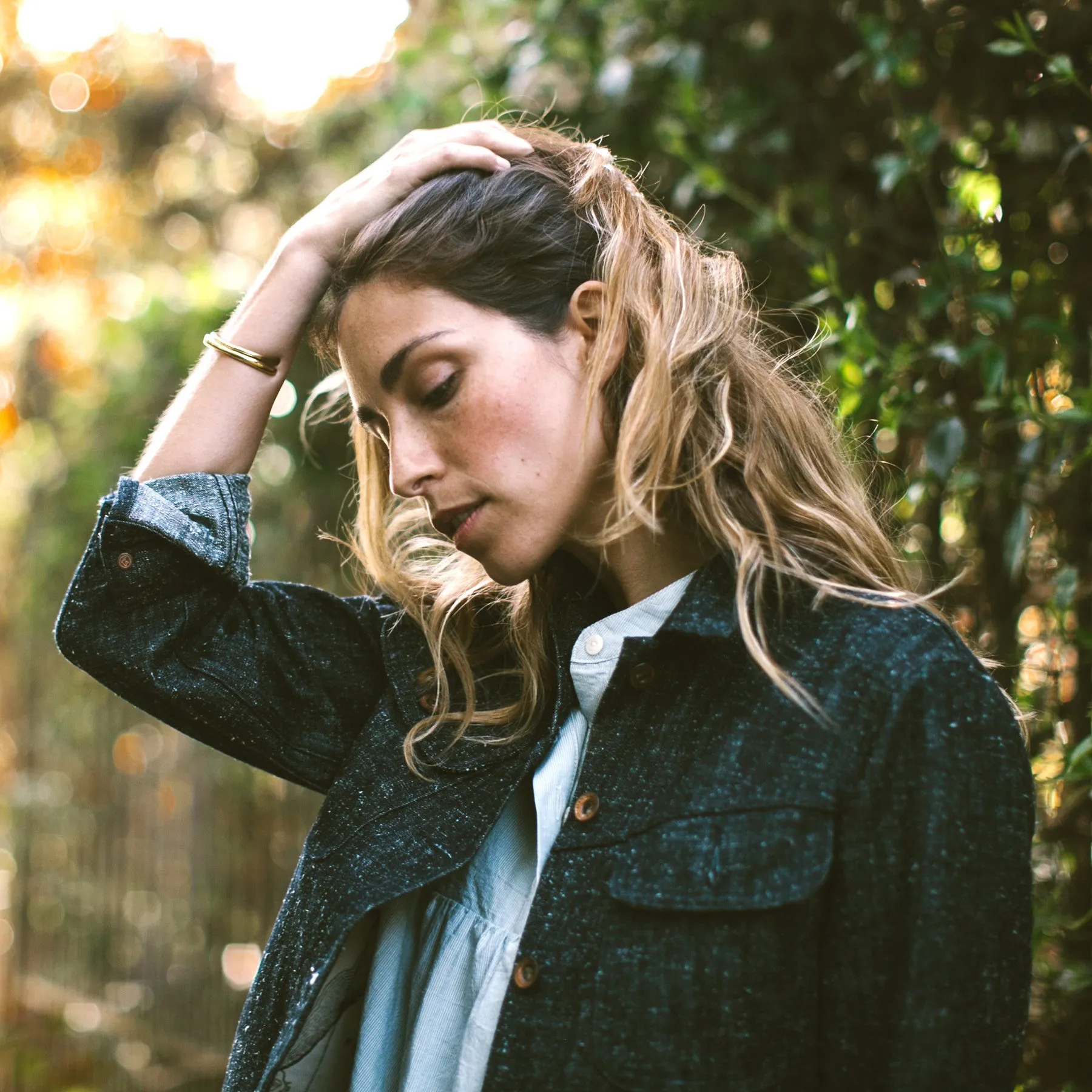 The Pacific Jacket in Indigo Silk Denim sold by Taylor Stitch product image thumbnail 2