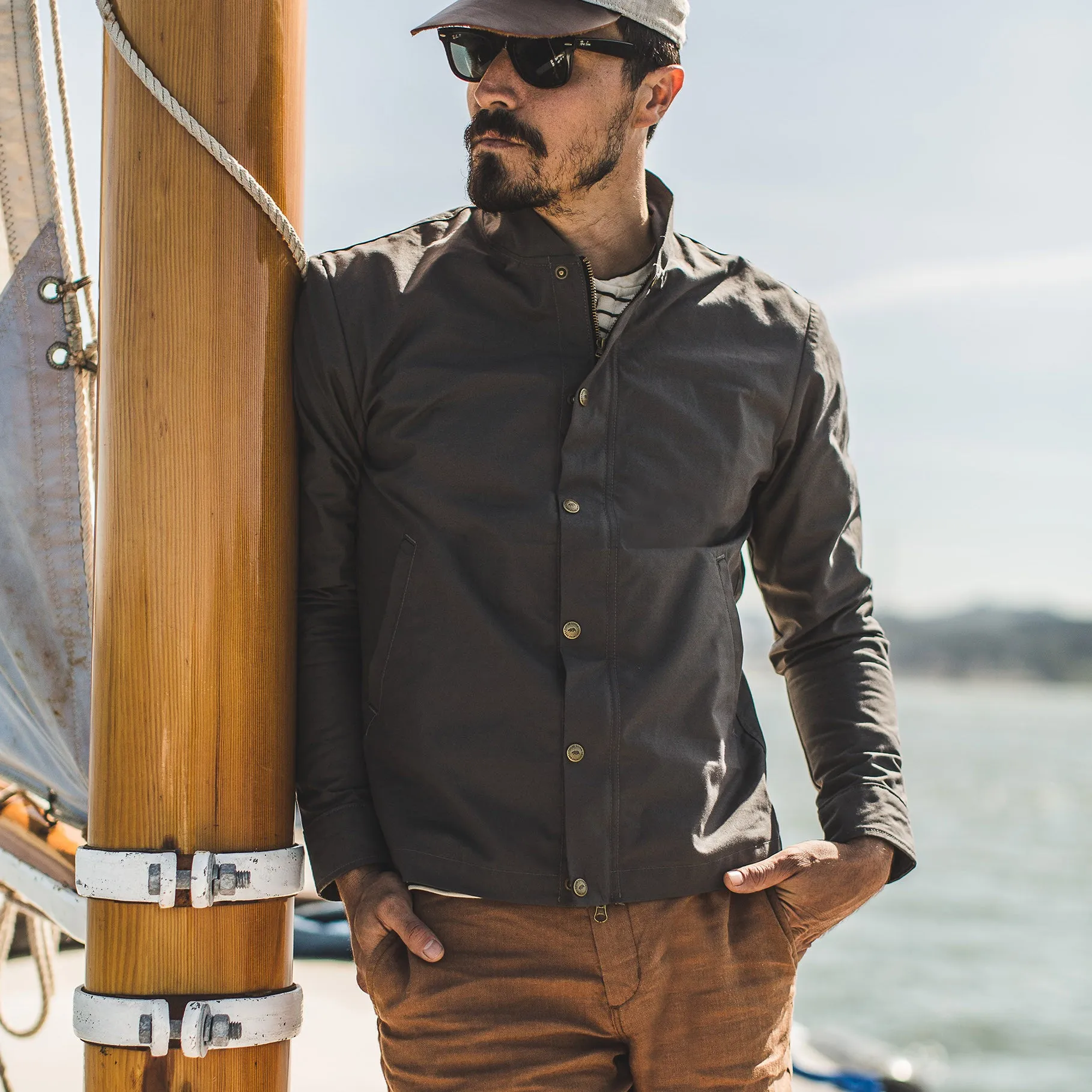 The Bomber Jacket in Charcoal sold by Taylor Stitch product image thumbnail 2