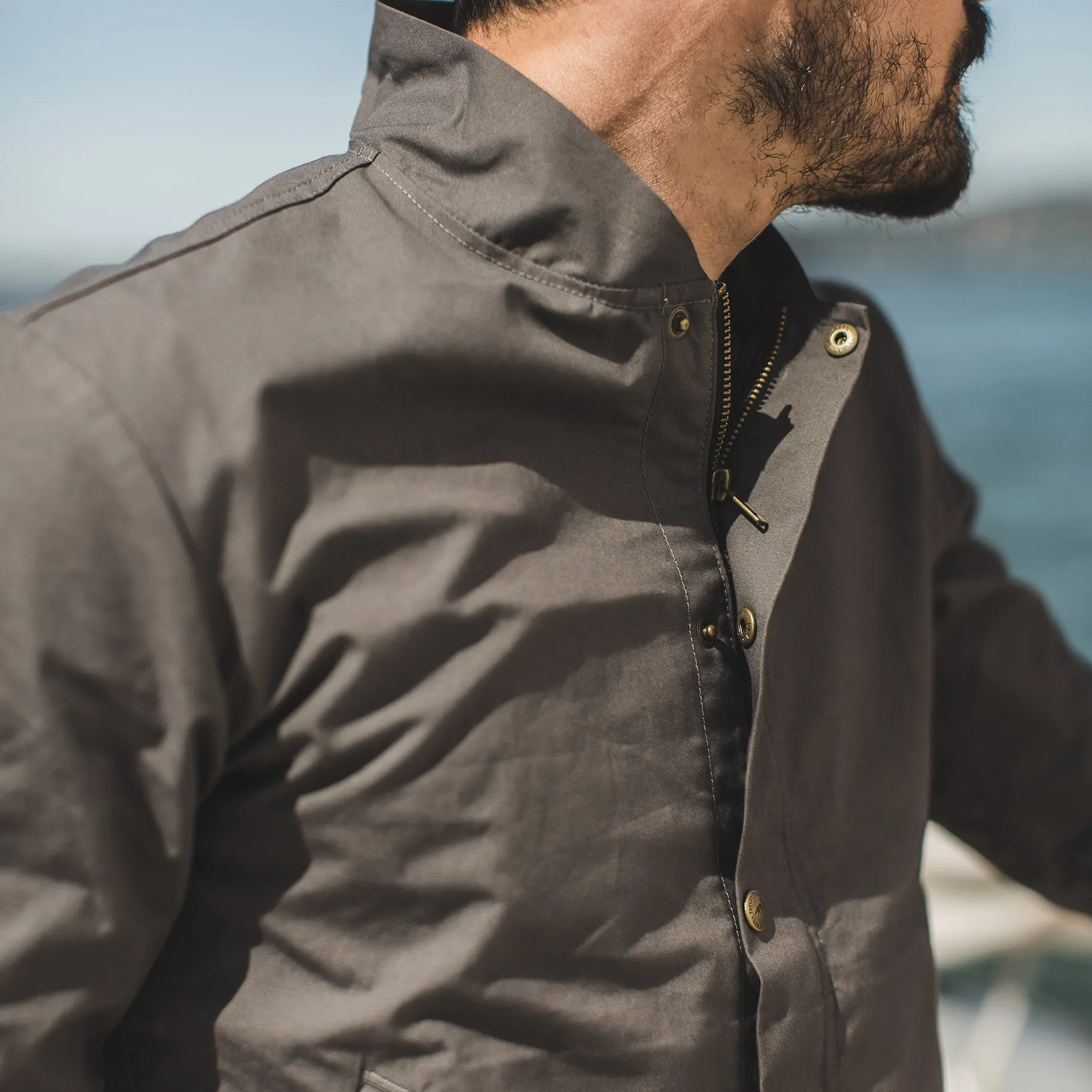 The Bomber Jacket in Charcoal sold by Taylor Stitch product image thumbnail 3