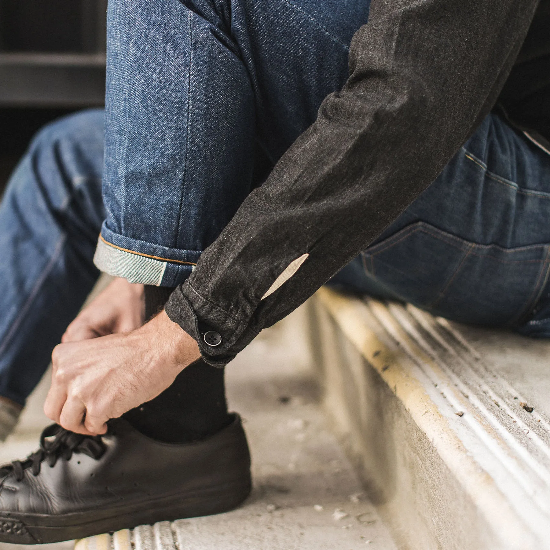 The Utility Shirt in Yoshiwa Black Selvage sold by Taylor Stitch product image thumbnail 3