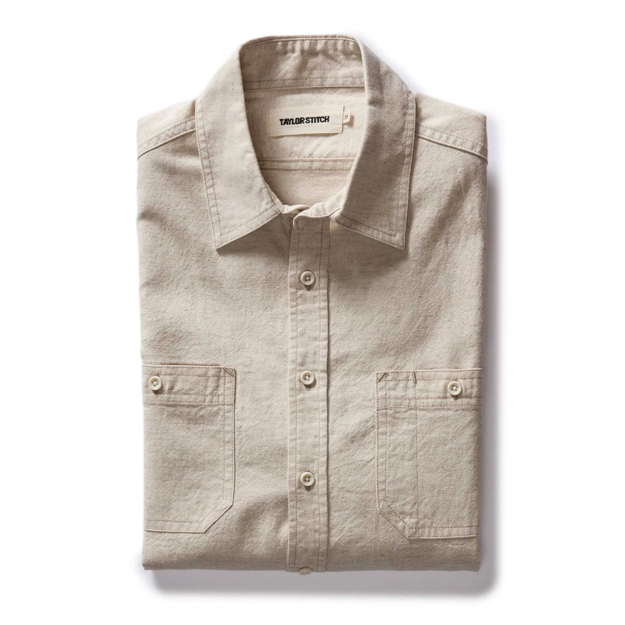 The Utility Shirt in Natural Nep sold by Taylor Stitch