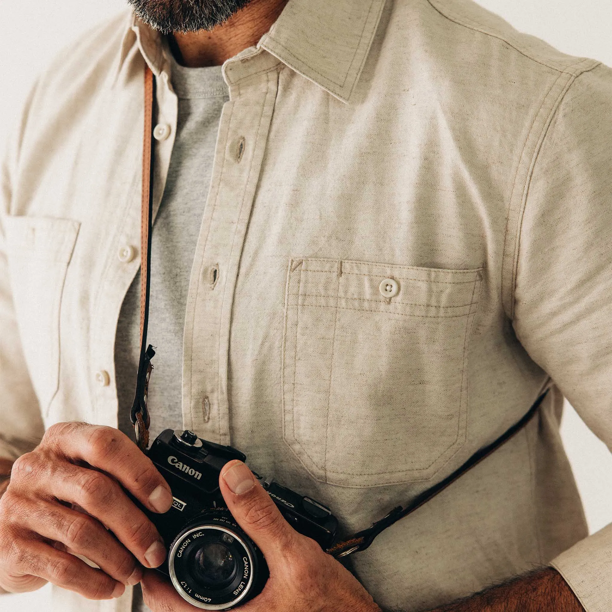 The Utility Shirt in Natural Nep sold by Taylor Stitch product image thumbnail 3