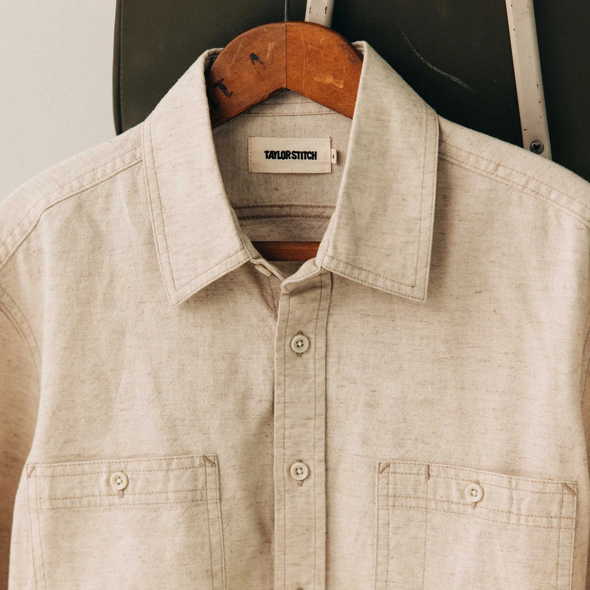 The Utility Shirt in Natural Nep sold by Taylor Stitch product image thumbnail 5