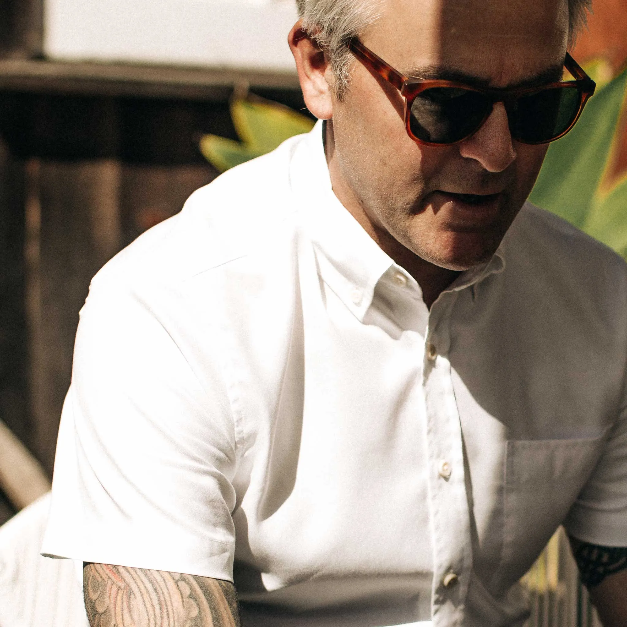The Short Sleeve Jack in Washed White Oxford sold by Taylor Stitch product image thumbnail 5