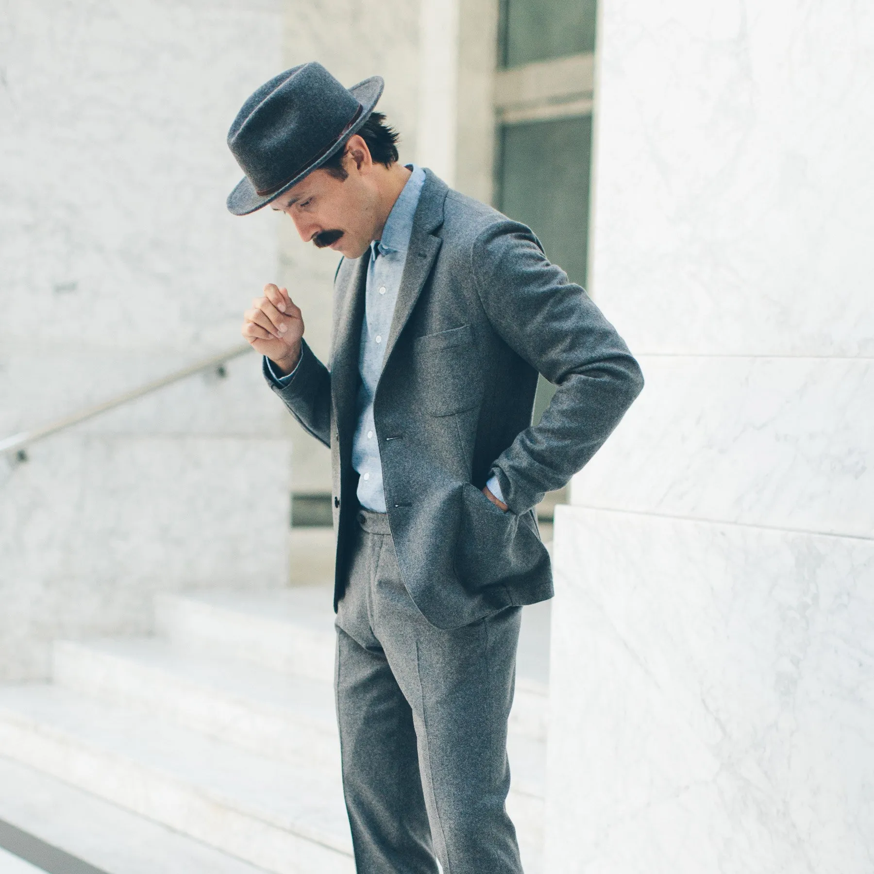 The Telegraph Jacket in Grey Wool sold by Taylor Stitch product image thumbnail 2