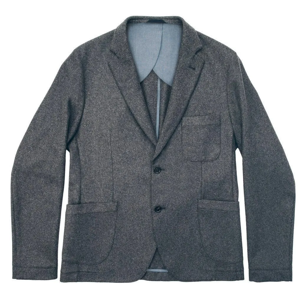 The Telegraph Jacket in Grey Wool sold by Taylor Stitch