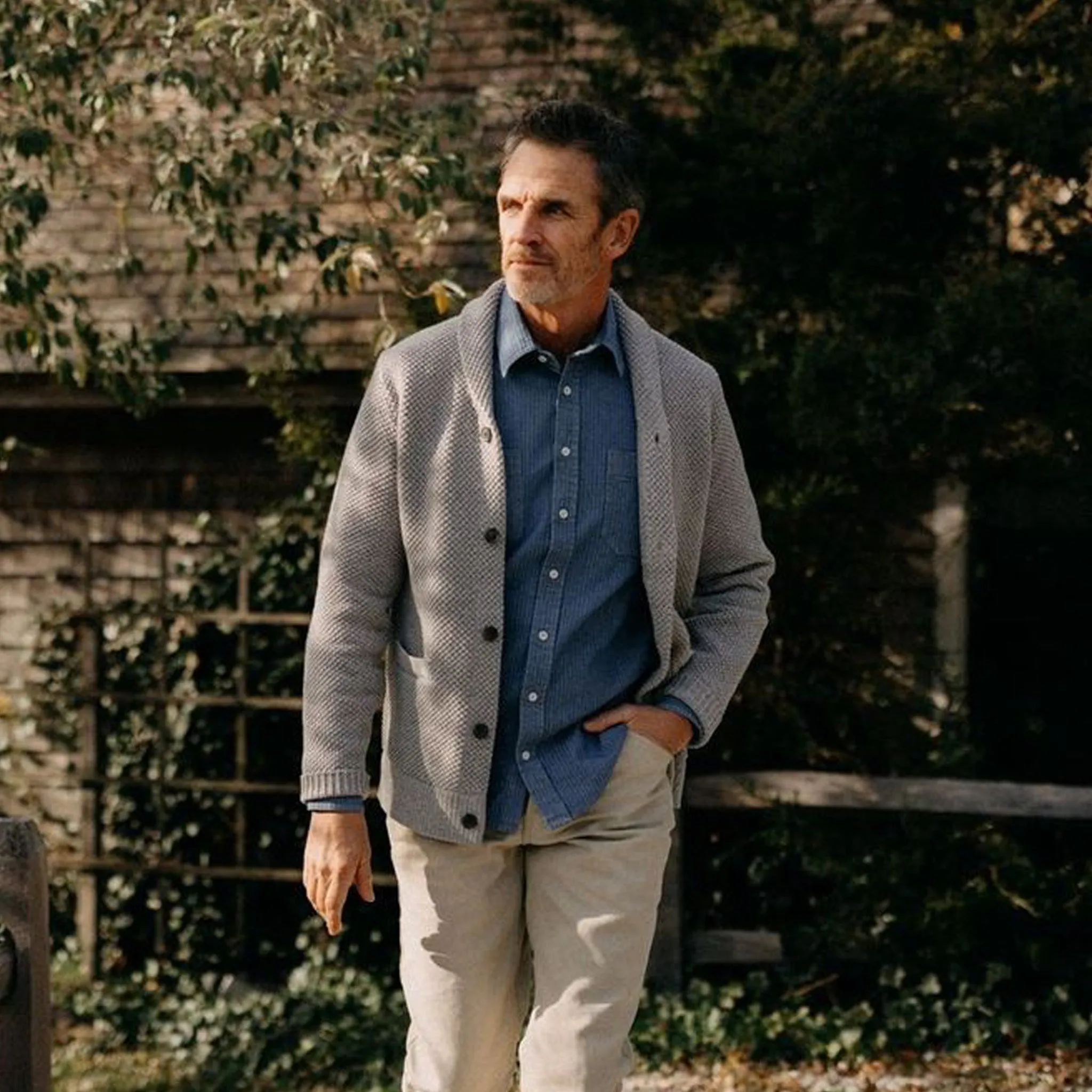 The Crawford Sweater in Ash Twist sold by Taylor Stitch product image thumbnail 2