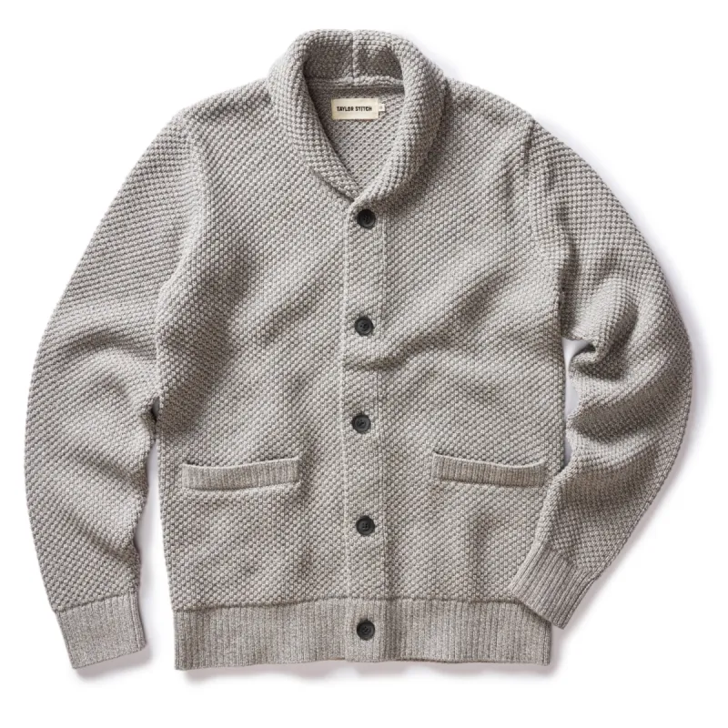 The Crawford Sweater in Ash Twist sold by Taylor Stitch
