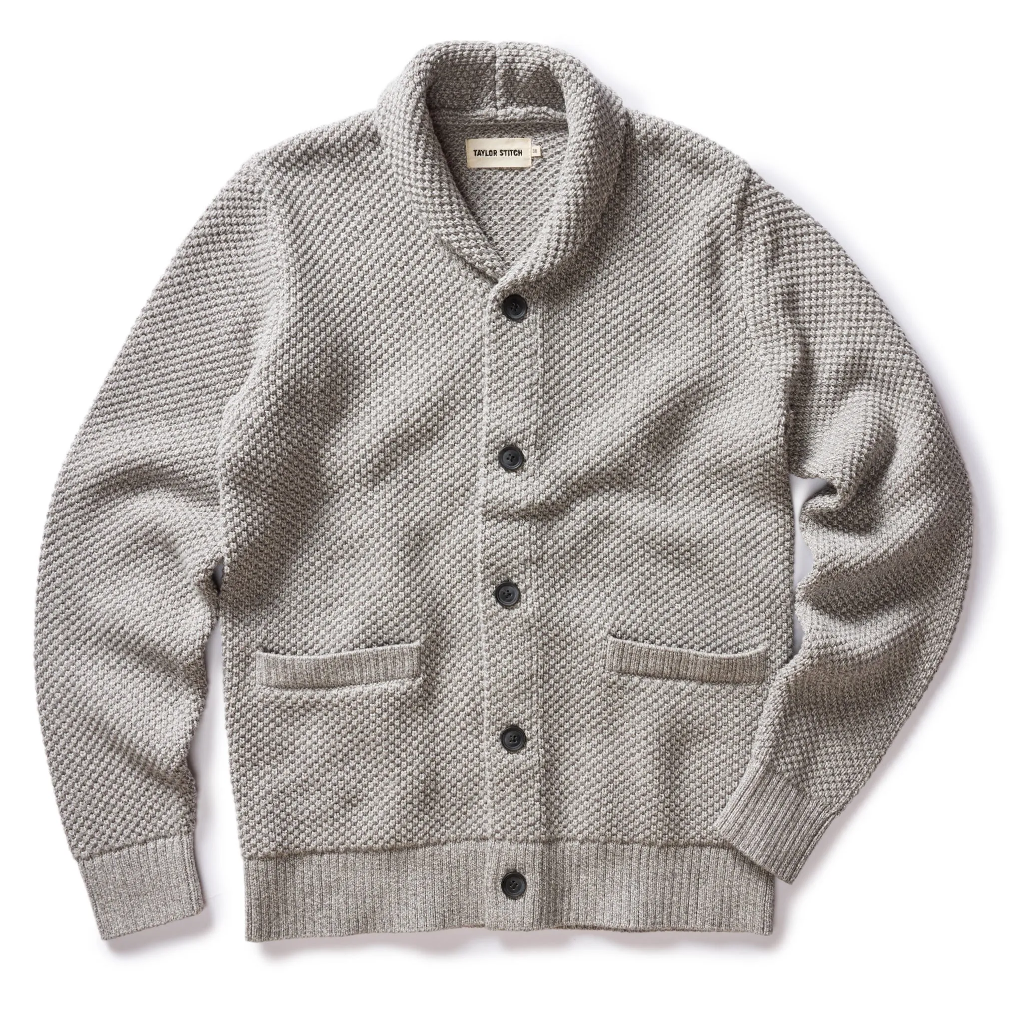 The Crawford Sweater in Ash Twist sold by Taylor Stitch