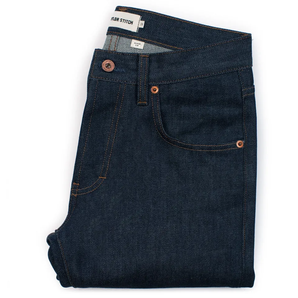 The Slim Jean in Cone Mills Standard sold by Taylor Stitch