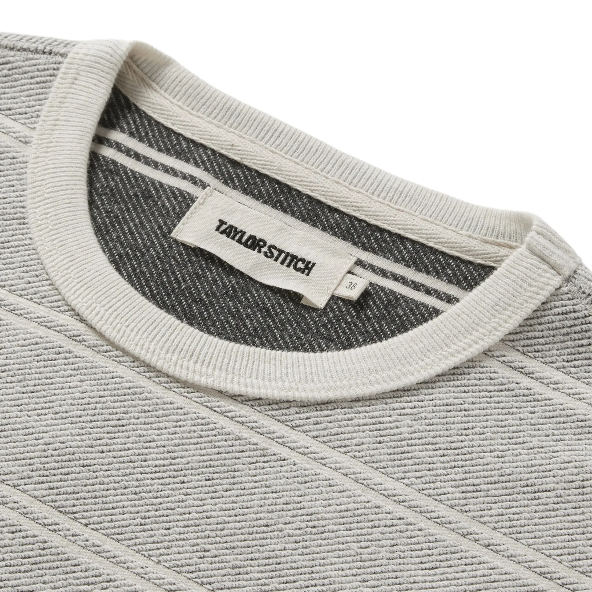 The Morgan Crewneck in Ash Stripe sold by Taylor Stitch product image thumbnail 5