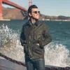 The Rover Jacket in Dark Olive Beeswaxed Canvas sold by Taylor Stitch