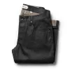 The Democratic Jean in Black Over-dye Selvage sold by Taylor Stitch
