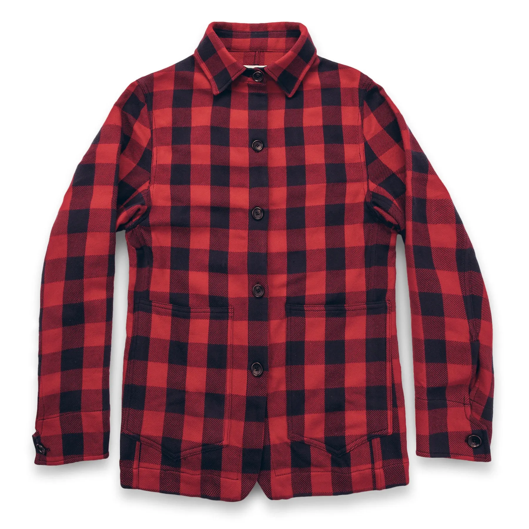The Ryder Jacket in Red Buffalo Plaid sold by Taylor Stitch