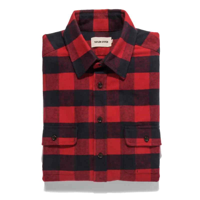 The Yosemite Shirt in Red Buffalo Plaid sold by Taylor Stitch