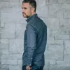 The Jack in Brushed Heather Navy sold by Taylor Stitch