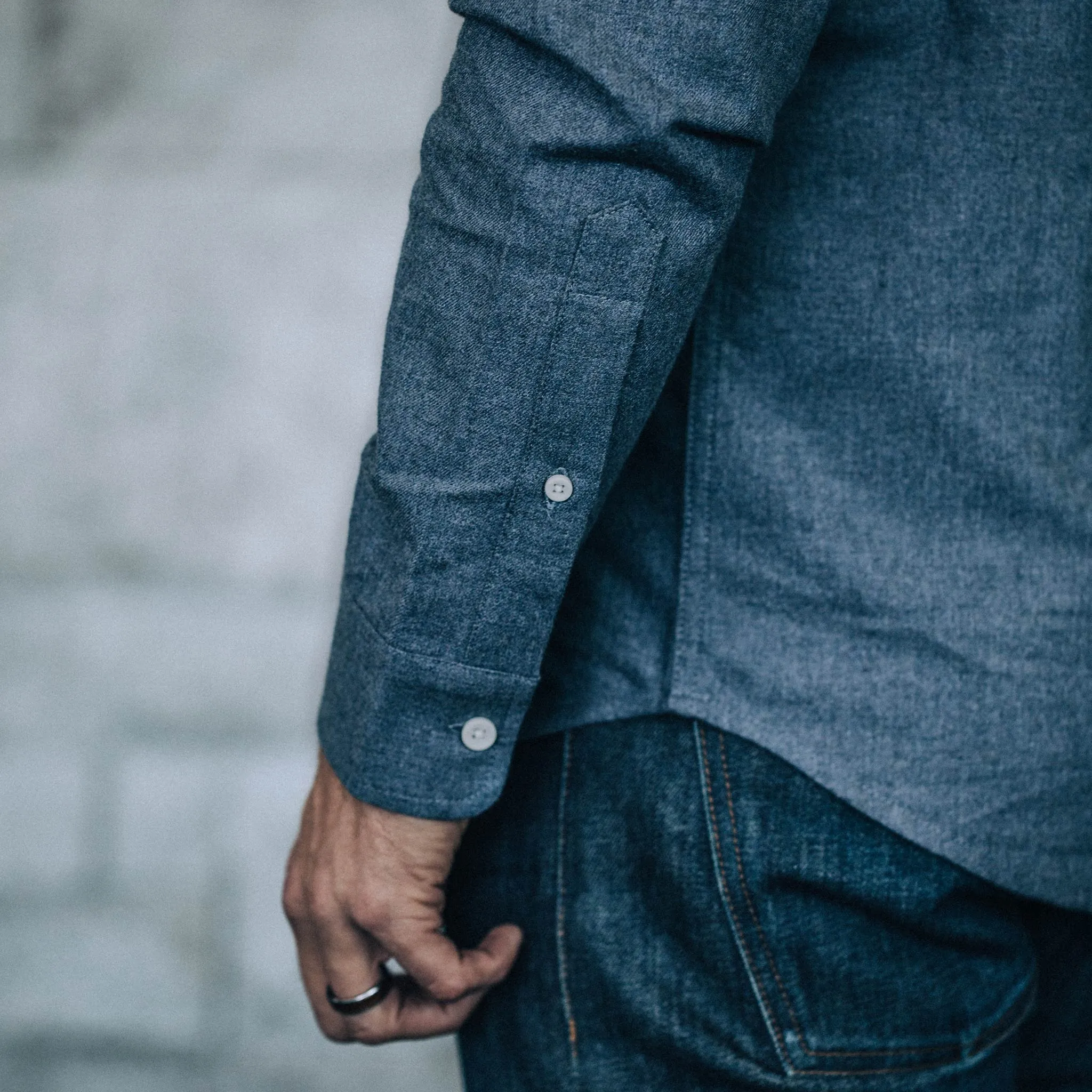 The Jack in Brushed Heather Navy sold by Taylor Stitch product image thumbnail 4