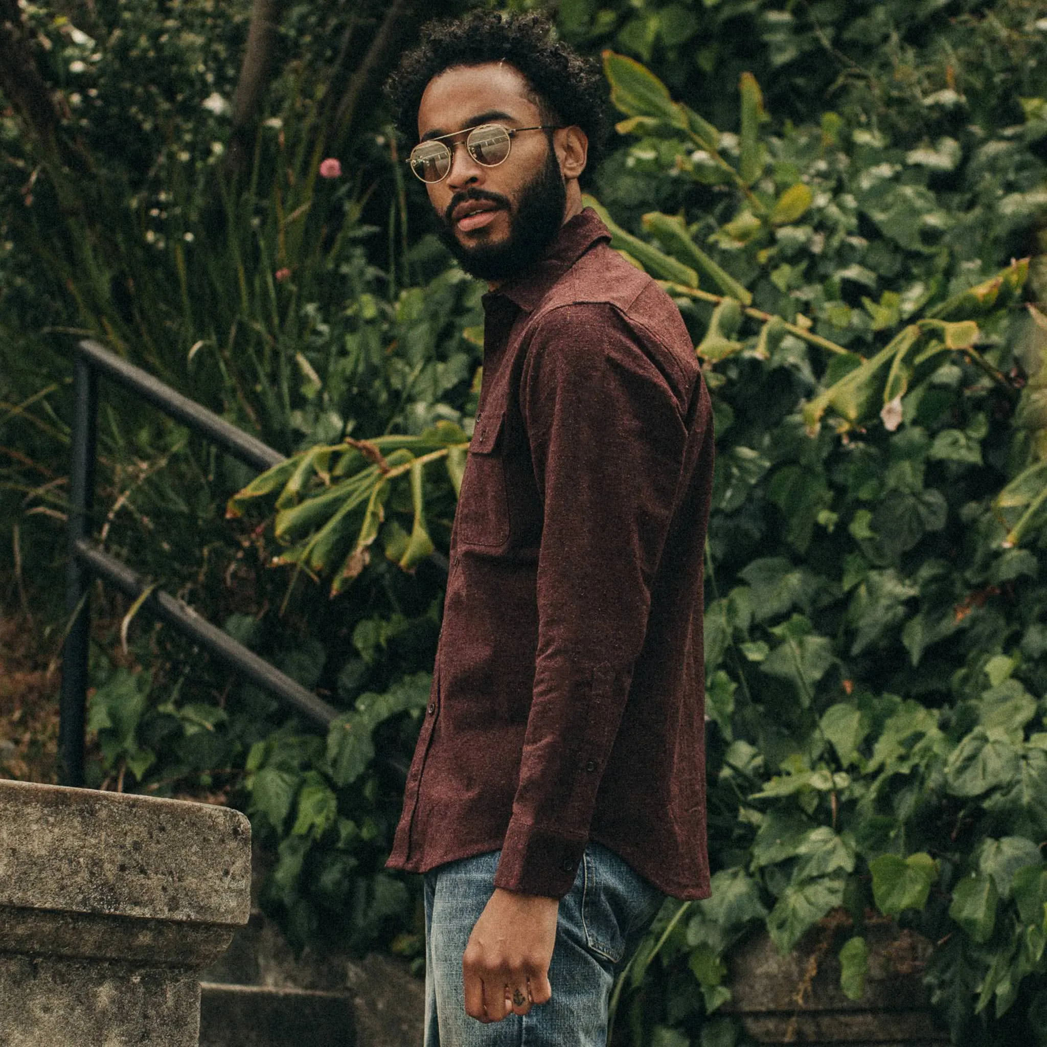 The Yosemite Shirt in Nutmeg Donegal sold by Taylor Stitch product image thumbnail 3